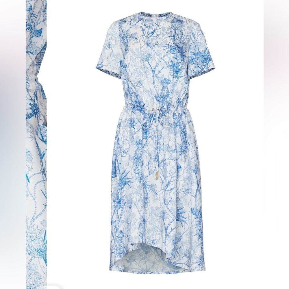 Cedric Charlier Toile Printed Drawstring Dress - Picture 3 of 14